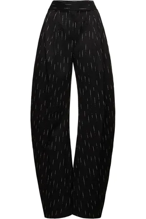 The Attico Pantaloni Dritti In Gabardina