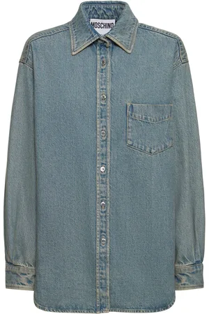 Moschino Camicia In Denim Di Cotone
