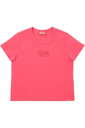 Diesel T-shirt In Jersey Di Cotone Con Ricamo