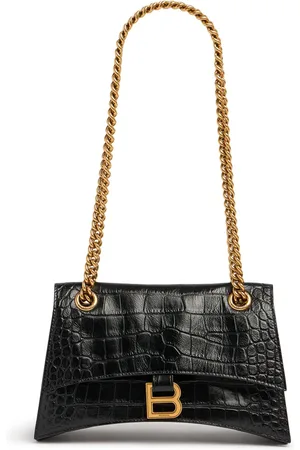 Balenciaga Borsa Piccola Crush In Pelle Goffrata Con Catena