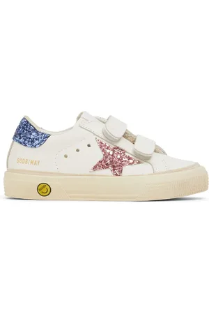 Golden Goose Sneaker May School In Pelle Con Glitter