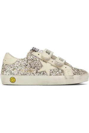 Golden Goose Sneakers Old School In Pelle Con Glitter