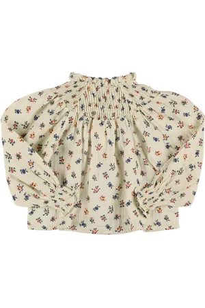 The New Society Camicia In Mussola Di Cotone Stampata