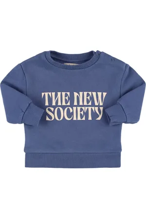 The New Society Felpa In Cotone Stampato