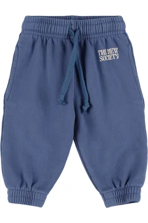 The New Society Pantaloni In Felpa Di Cotone Stampata