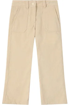 Moncler Pantaloni Larghi In Cotone Millerighe
