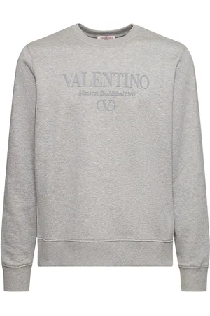 VALENTINO Felpa In Jersey Di Cotone Con Logo