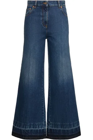 VALENTINO Jeans A Zampa Vita Alta In Denim