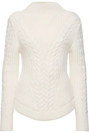 Nina Ricci Maglia Collo Alto In Lana A Trecce