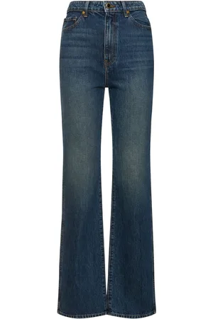 Khaite Jeans Dritti Danielle Vita Alta In Denim