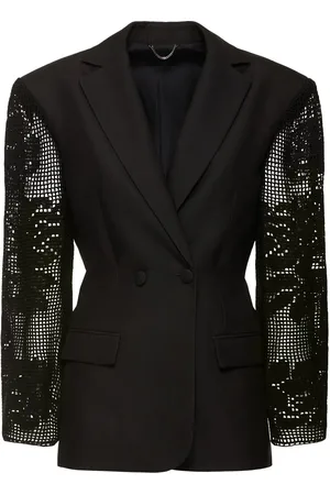 MAGDA BUTRYM Blazer In Seta Con Maniche Ricamate