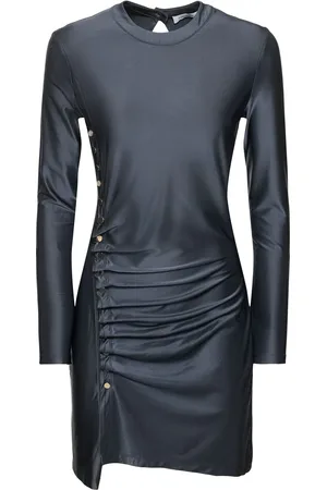 Paco rabanne Vestito Mini In Jersey Di Viscosa Con Bottoni
