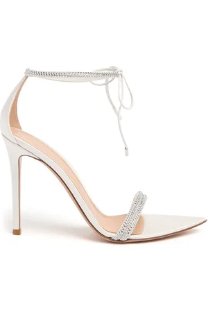 Gianvito Rossi Sandali Montecarlo In Raso Con Cristalli 105mm