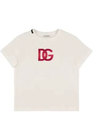 Dolce & Gabbana T-shirt In Jersey Di Cotone Con Ricamo