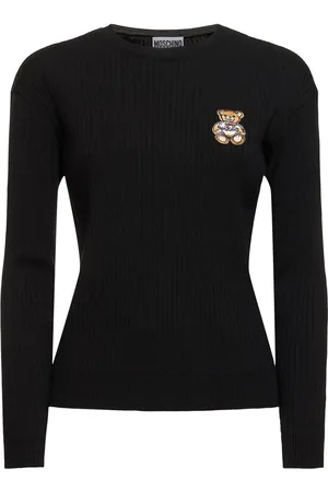 Moschino Maglia In Lana A Costine
