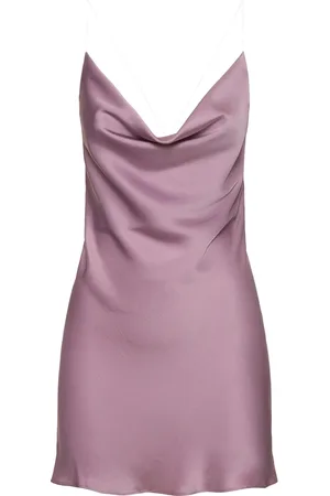 Y / PROJECT Vestito Mini In Raso Con Spalline Invisibili
