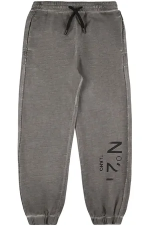Nº21 Pantaloni In Felpa Di Cotone Stampata