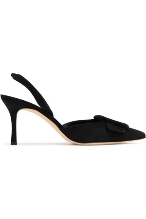 Manolo Blahnik Décolleté Maysli In Camoscio 70mm