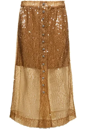 Paco rabanne Gonna Midi Con Paillettes