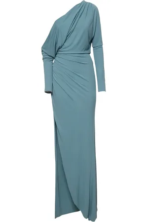Elie saab Vestito In Jersey Drappeggiato