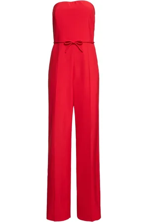 VALENTINO Tuta Sartoriale In Lana Senza Spalline