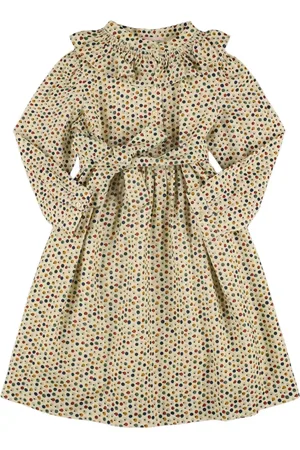 BONPOINT Vestito In Misto Cotone Stampato