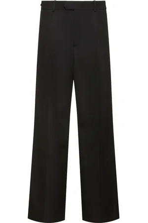 Carven Pantaloni Ampi In Grain De Poudre