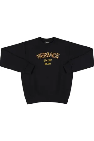 VERSACE Felpa In Cotone Con Logo