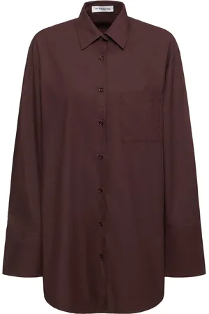 The Frankie Shop Camicia Lunga Helen In Popeline Di Cotone