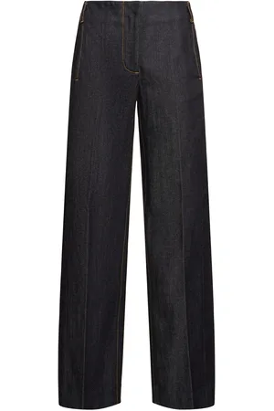 Tory Burch Jeans Dritti Vita Media In Denim