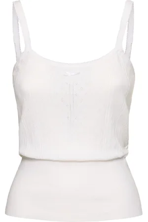 J.W.Anderson Tank Top In Cotone Pointelle