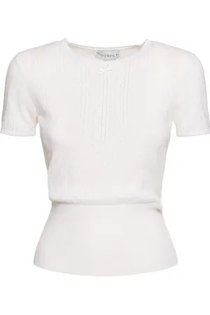 J.W.Anderson T-shirt In Cotone Pointelle