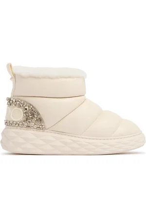 Jimmy Choo Stivali Da Neve Xan In Shearling 30mm