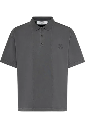 Golden Goose Polo In Shirt Journey In Cotone Patchwork