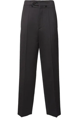Victoria Beckham Pantaloni Vita Alta In Lana