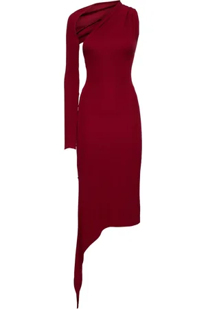 Courrèges Vestito Monospalla In Crepe Di Jersey