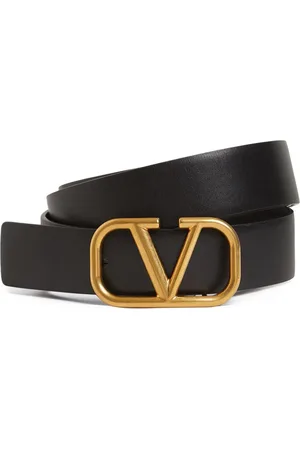 VALENTINO GARAVANI Cintura In Pelle Con Logo 30mm
