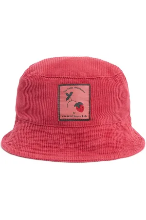Weekend House Kids Cappello Bucket In Cotone Organico A Costine