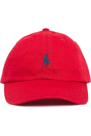 Ralph Lauren Cappello Baseball In Gabardina Di Cotone Con Logo