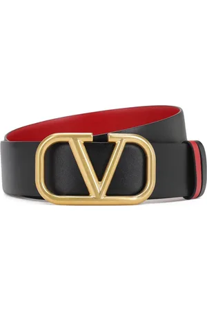 VALENTINO GARAVANI Cintura Reversibile In Pelle Con Logo 4cm