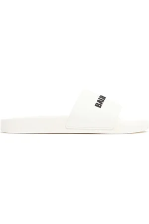 Balenciaga Sandali In Gomma Con Logo
