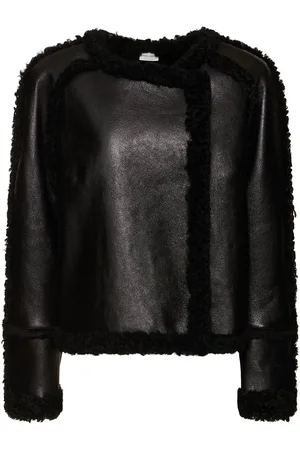 MAGDA BUTRYM Giacca In Pelle E Shearling