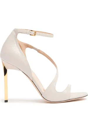 Tom Ford Sandali Newton In Pelle Stampa Serpente 105mm