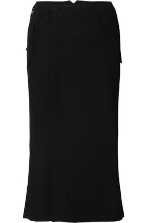 YOHJI YAMAMOTO Gonna In Gabardina Di Misto Lana