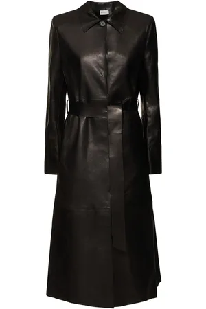 MAGDA BUTRYM Cappotto Monopetto In Pelle Con Cintura