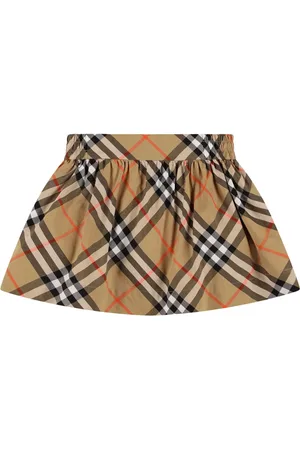 Burberry Gonna In Cotone Stampa Quadri