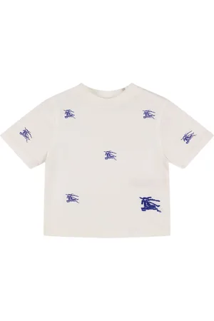 Burberry T-shirt In Jersey Di Cotone Con Logo