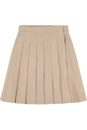 Burberry Gonna A Pieghe In Misto Cotone