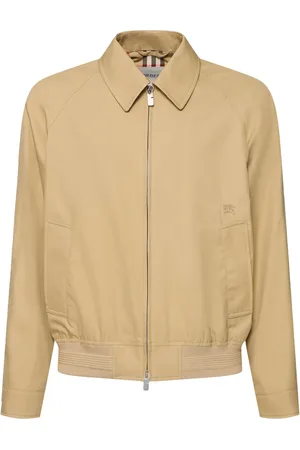 Burberry Giacca Techno Fit In Cotone Con Zip