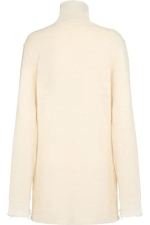 Maison Margiela Maglia Collo Alto In Misto Lana Con Zip